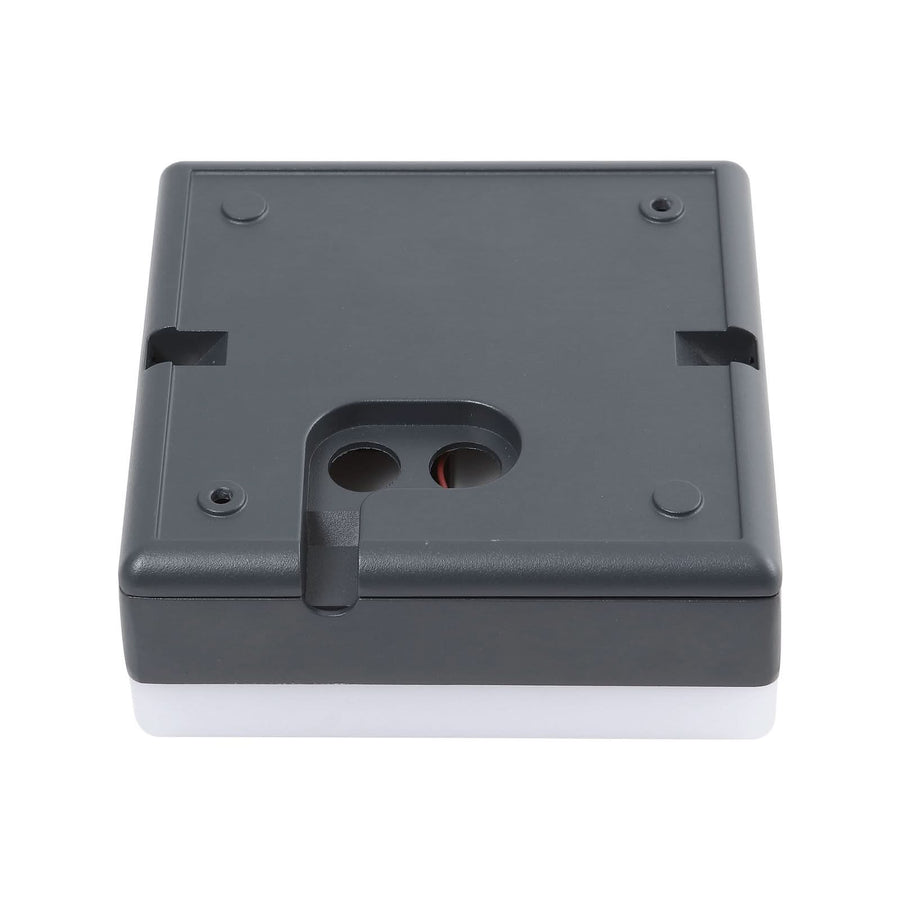 Plafonnier d'extérieur LED Thilo en aluminium, anthracite et blanc, hauteur 6,2 cm, IP54