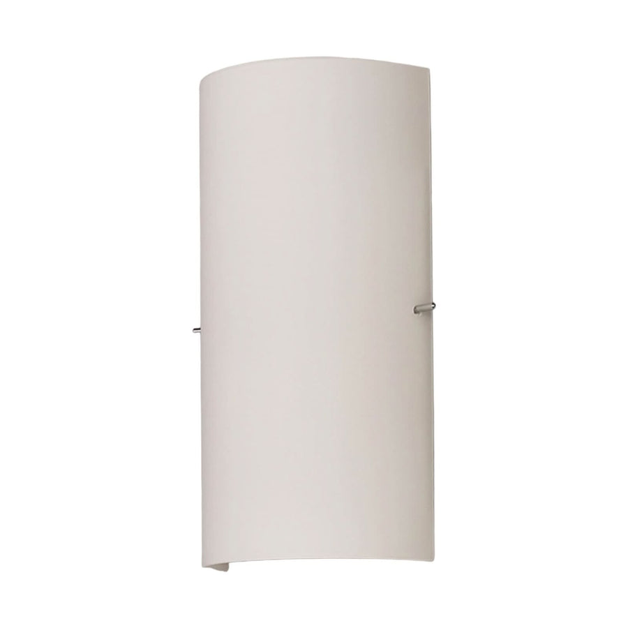 Applique murale Sidra en verre, blanc, hauteur 28 cm