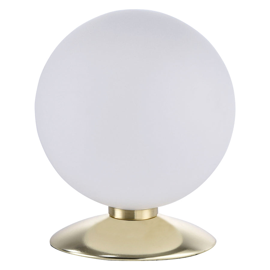 Lampe à poser Bubba laiton mat, verre