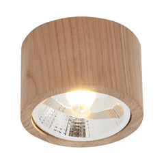 LED-Außenstrahler aus Holz