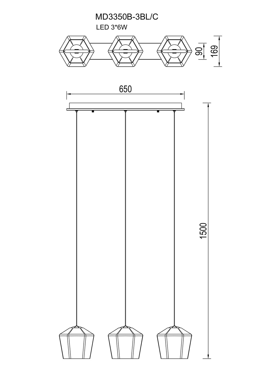 Suspension luminaire | Onddanora