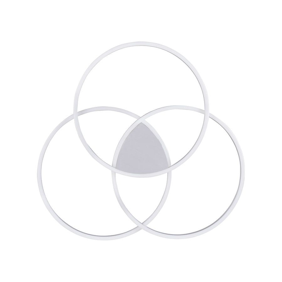 Plafonnier Q-Kate acier, L 91,1 cm