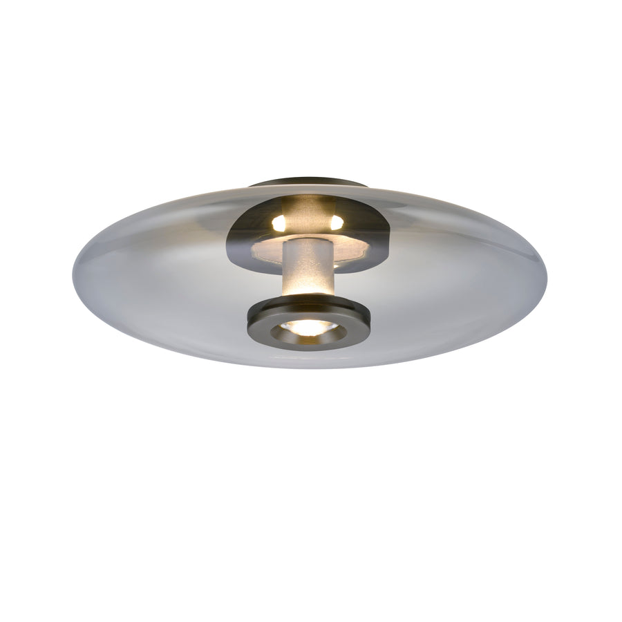 Plafonnier Pure Vitrum gris, verre
