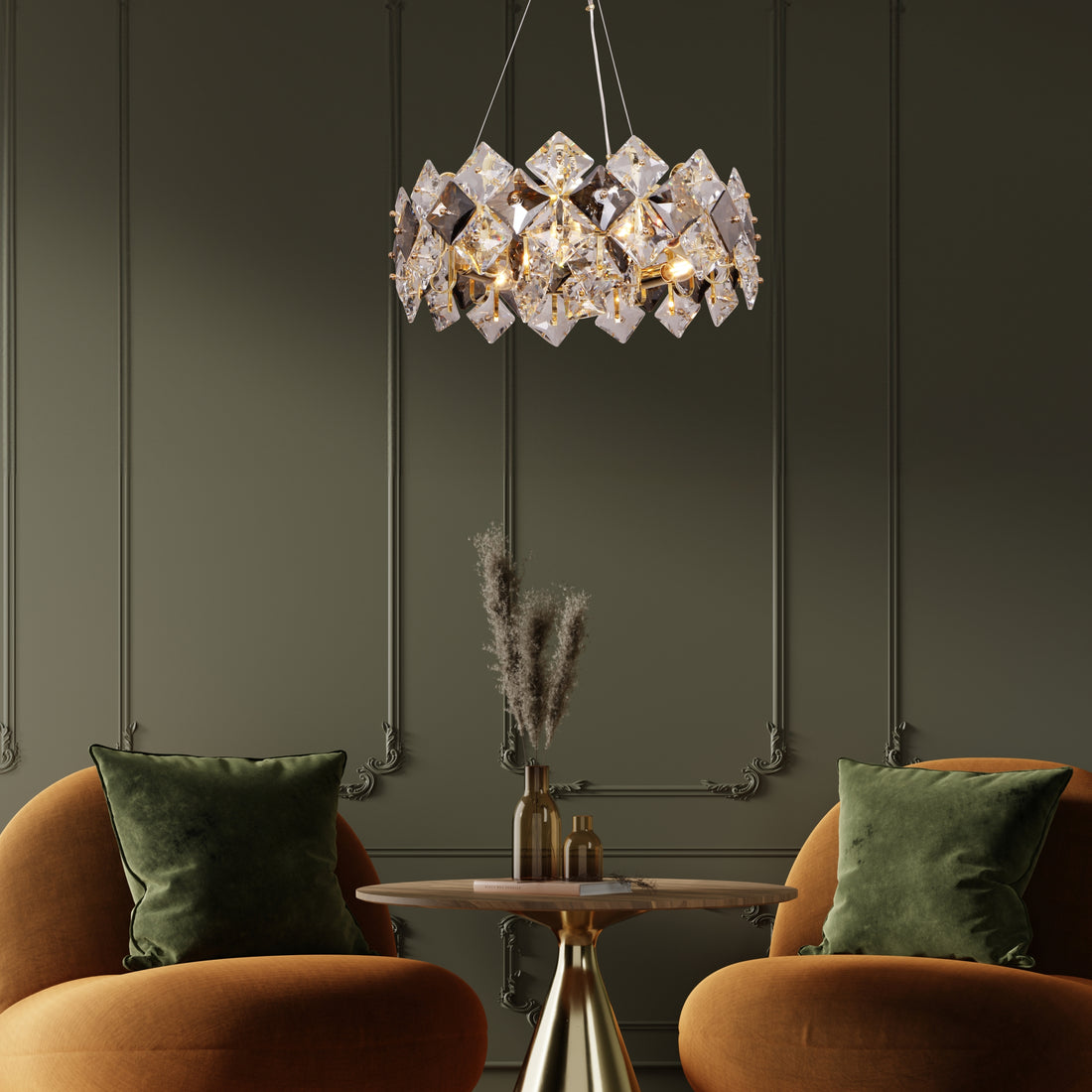 Suspension luminaire | Tiara Dorée