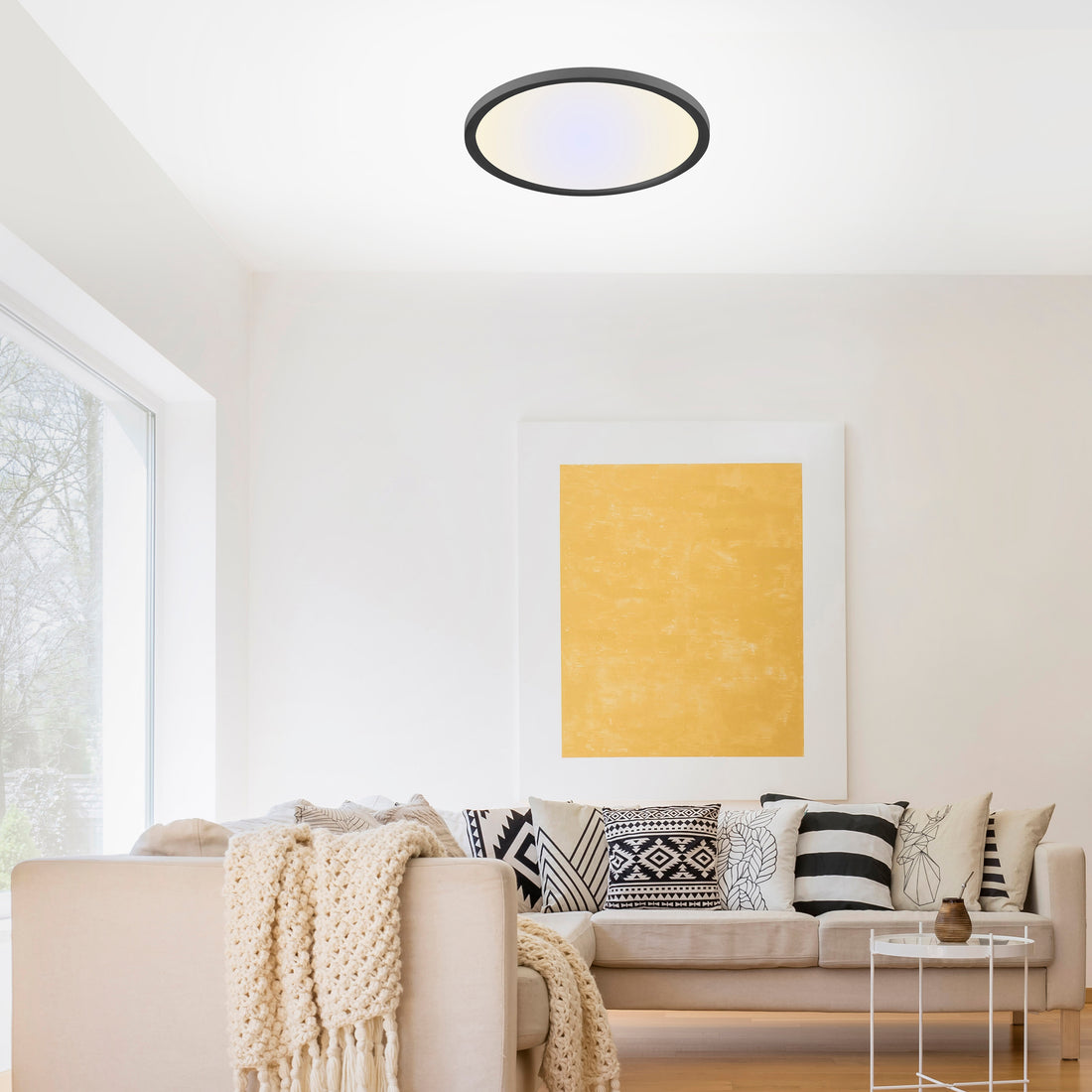 Plafonnier LED | Flat Noir L 40 cm