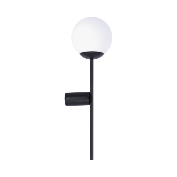 Applique murale Orbit noire, verre