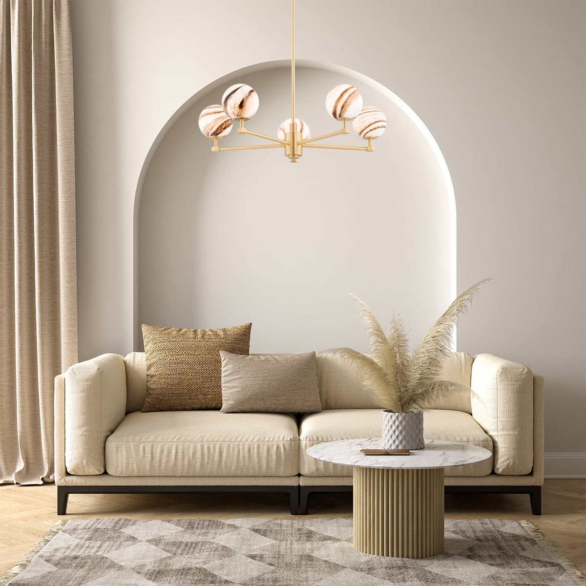 Lustre Aruba 5 lumières