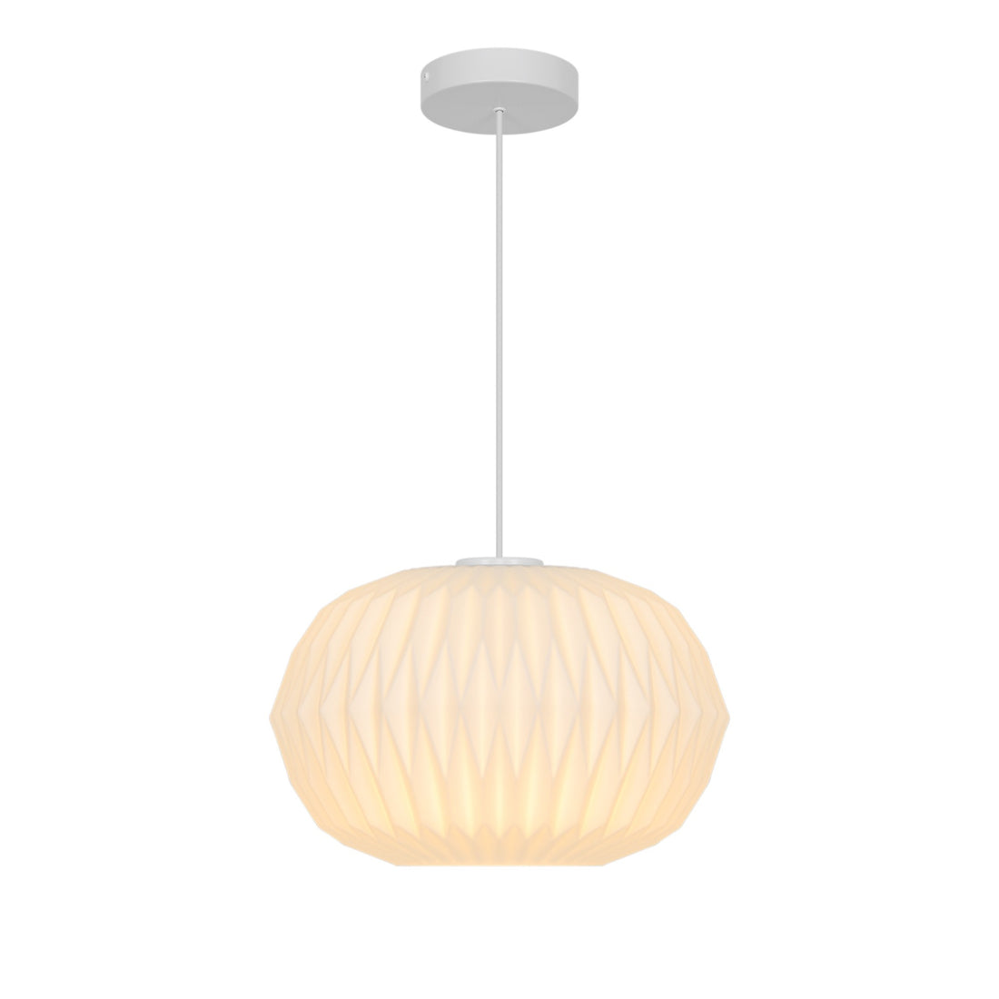 Suspension Aviana opale, verre