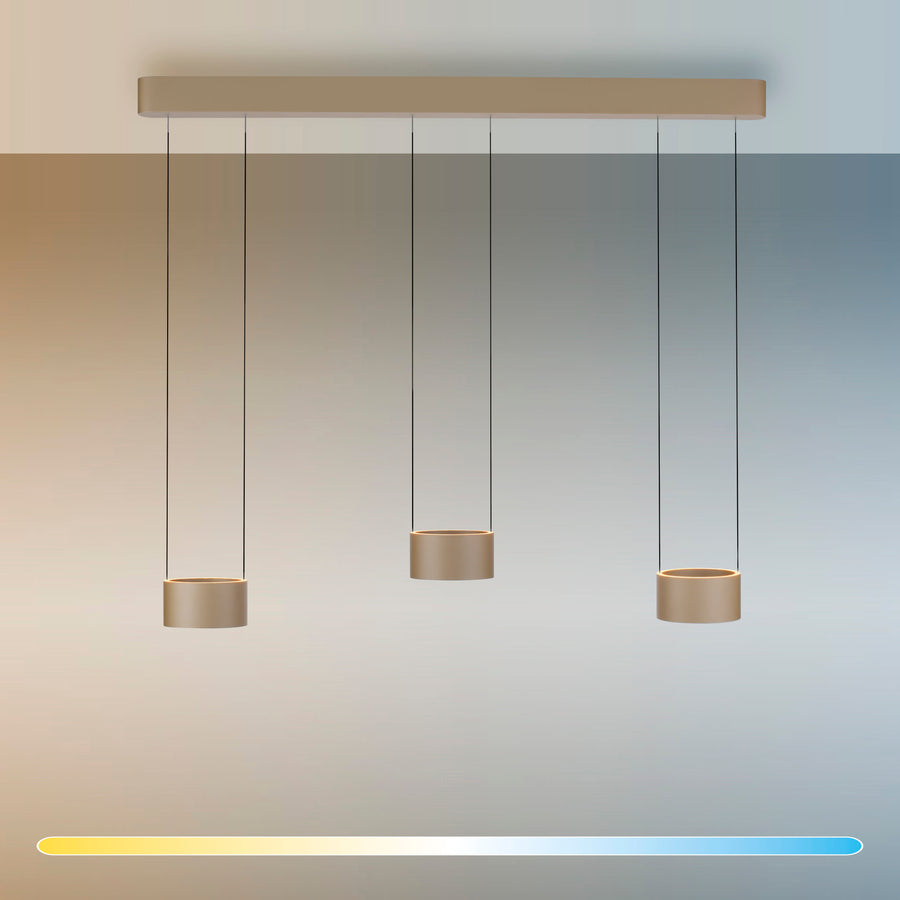 Rendu de la lumière variable, dégradé du blanc chaud au blanc froid