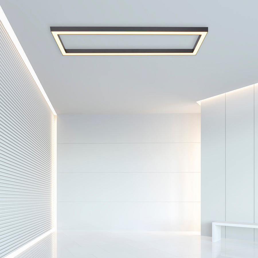 Plafonnier Pure-Lines anthracite, L 30 cm