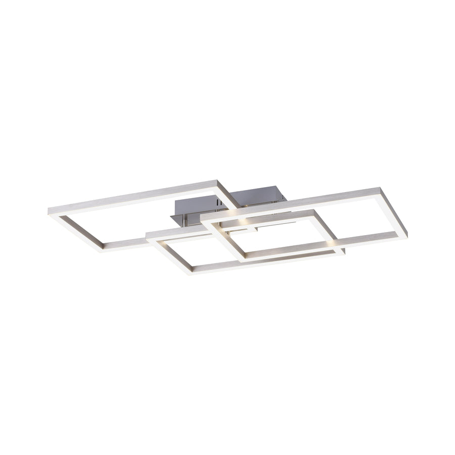 Plafonnier Lolasmart-Maxi acier, L 50 cm