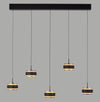Suspension Pure Falling Rings noire (2504-18)