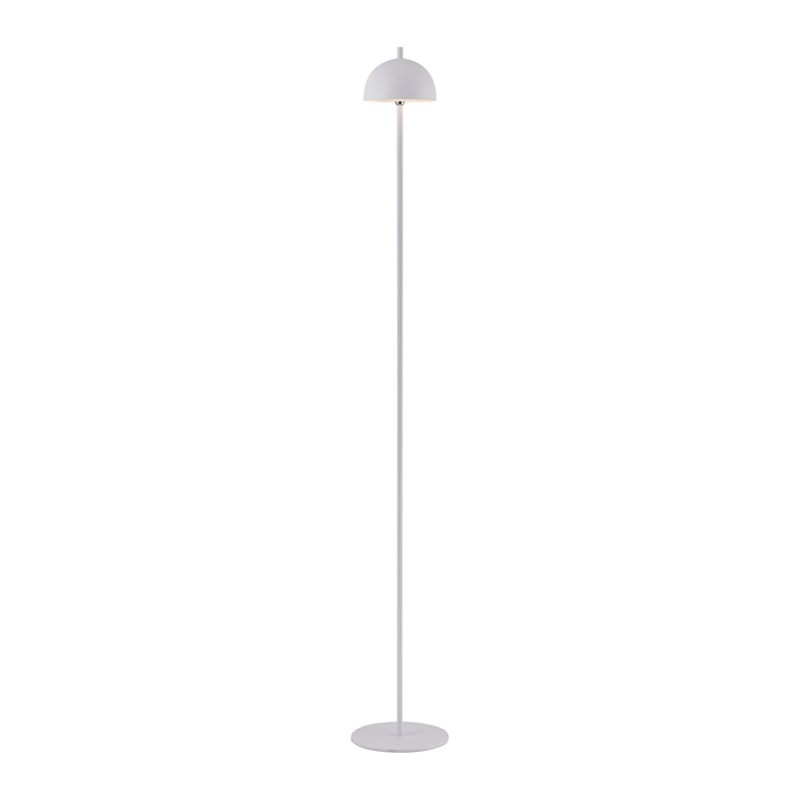 Vue de face du luminaire sur fond blanc, mettant en évidence sa silhouette élancée.