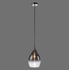 Suspension Pilua chromée, verre