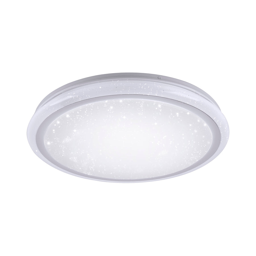 Plafonnier Luisa blanc, L 40 cm