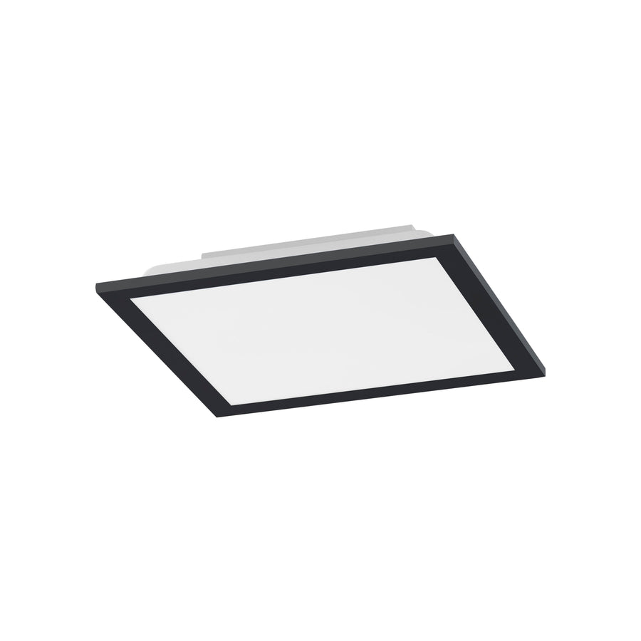 Plafonnier Flat noir, L 29,5 cm
