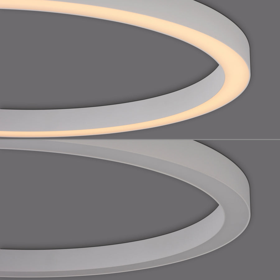 Plafonnier Pure Lines Round blanc, L 70 cm