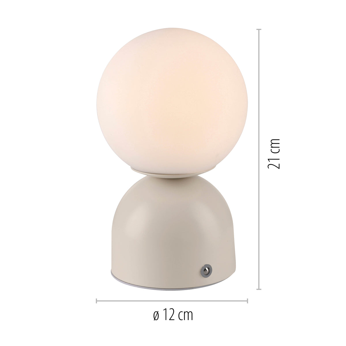 Lampe à poser Rudi beige