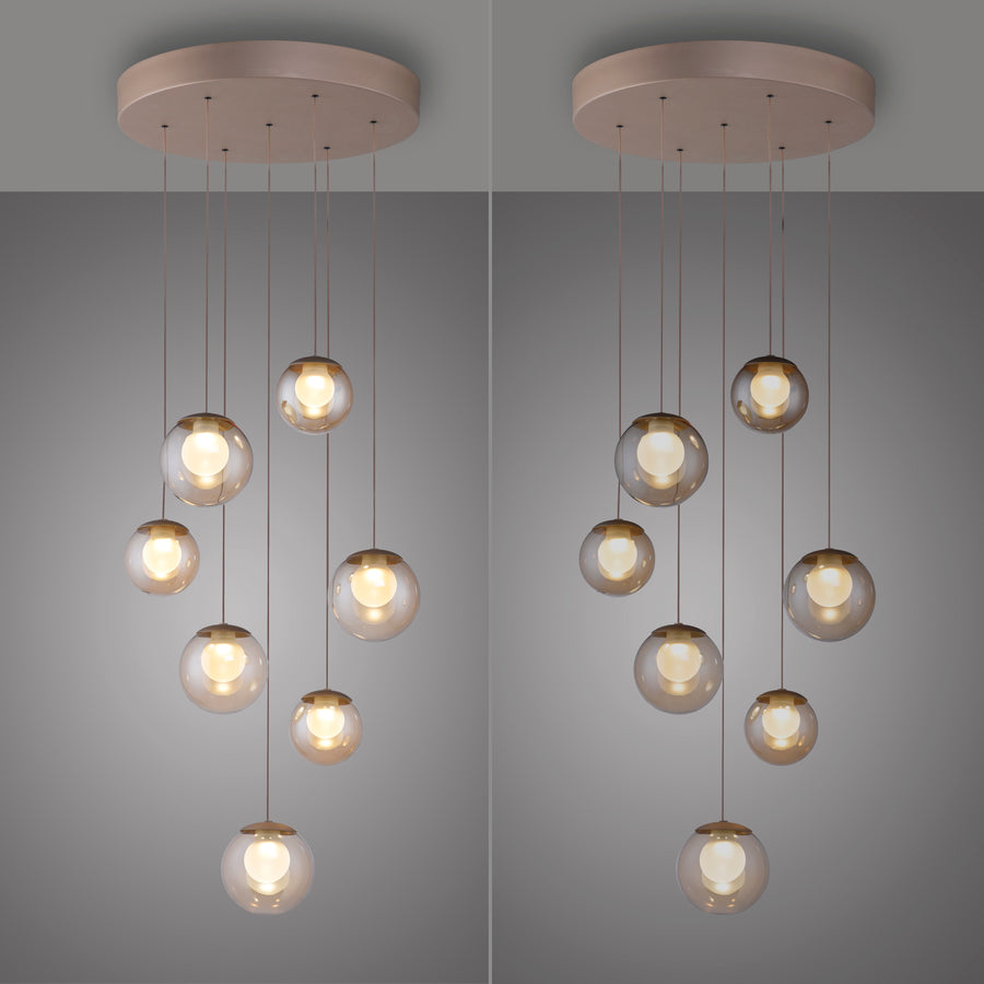 Suspension Pure Popup marron, P 40 cm