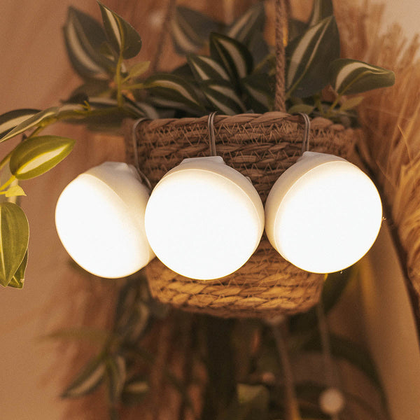 Tragbare, wiederaufladbare Mini-LED-Lampe Cherry, 3er-Set