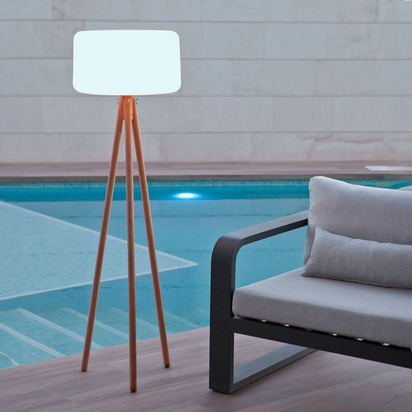 Stehlampe Chloe 140 mit Holzbeinen