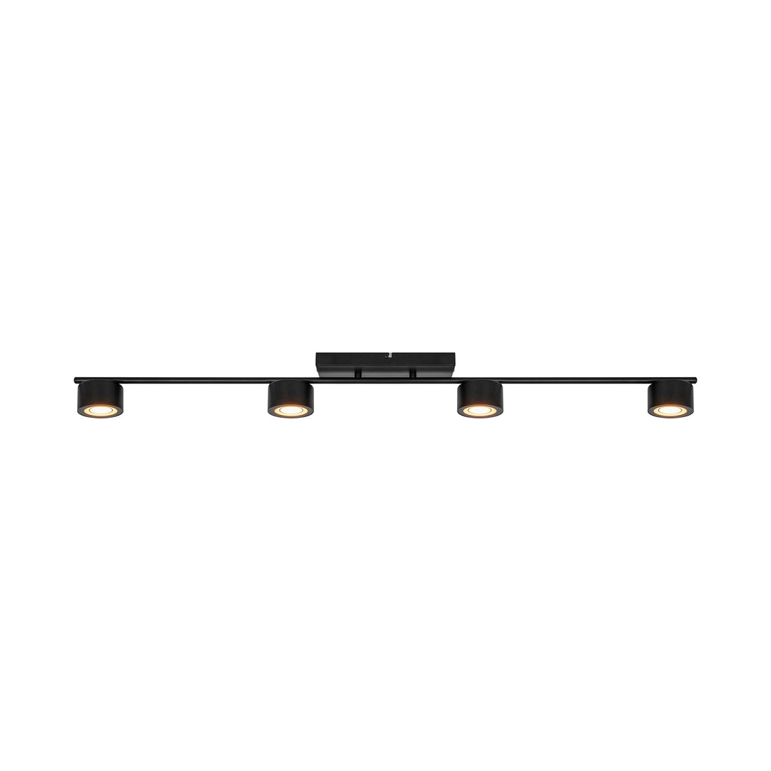 Plafonnier spots LED Clyde 4-Rail noir