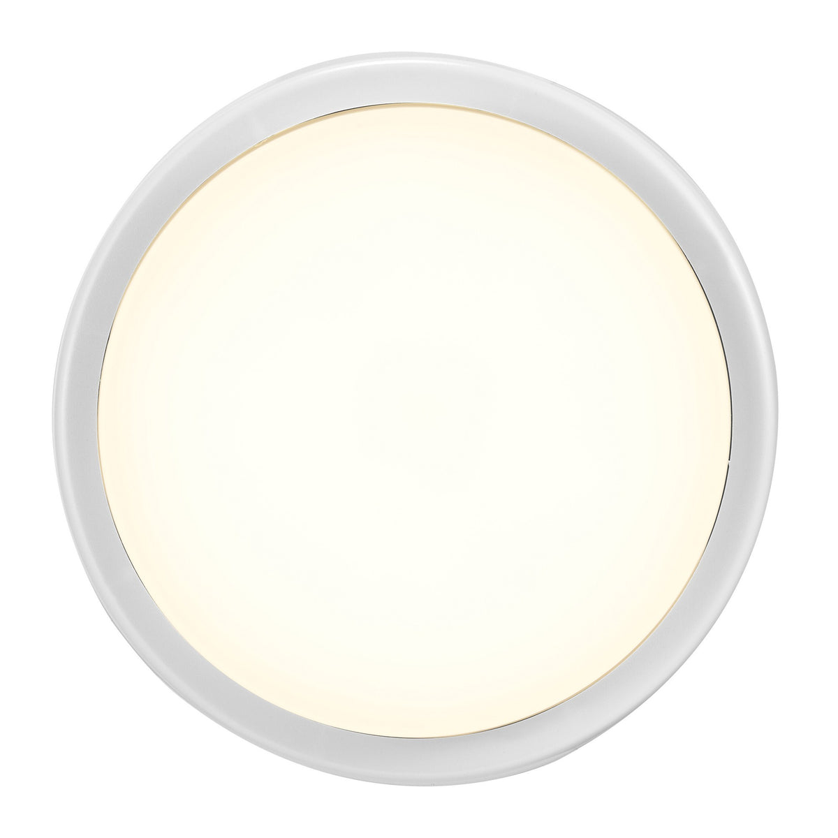 Plan serré sur le cerclage blanc et le diffuseur ivoire en lumière chaude