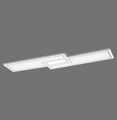 Plafonnier Edging blanc, H 110 cm