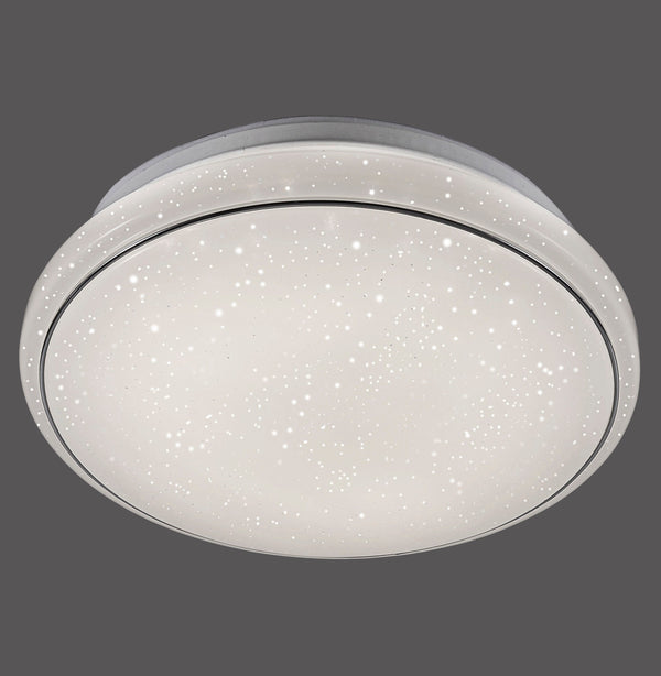 Plafonnier Jupiter blanc, L 35 cm