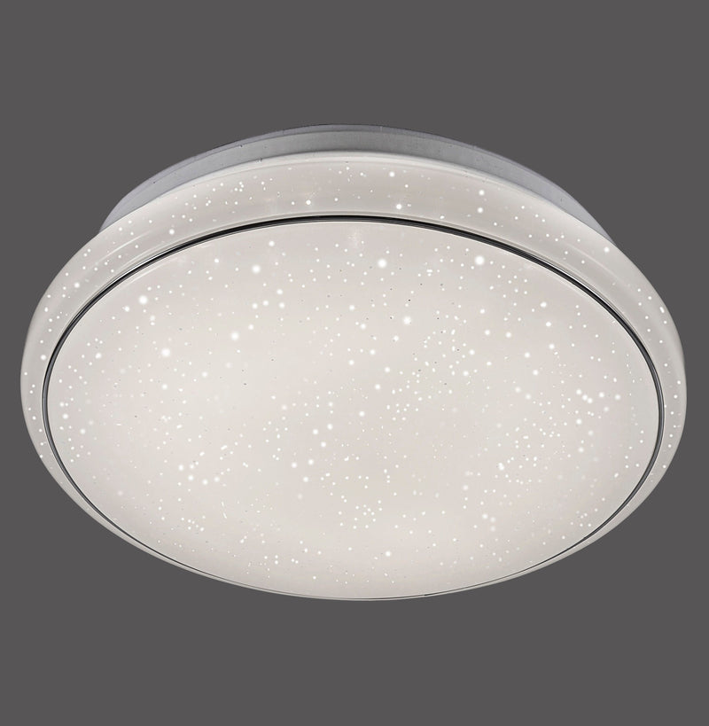 Plafonnier Jupiter blanc, L 35 cm