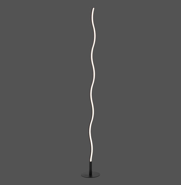 Lampadaire Wave noir