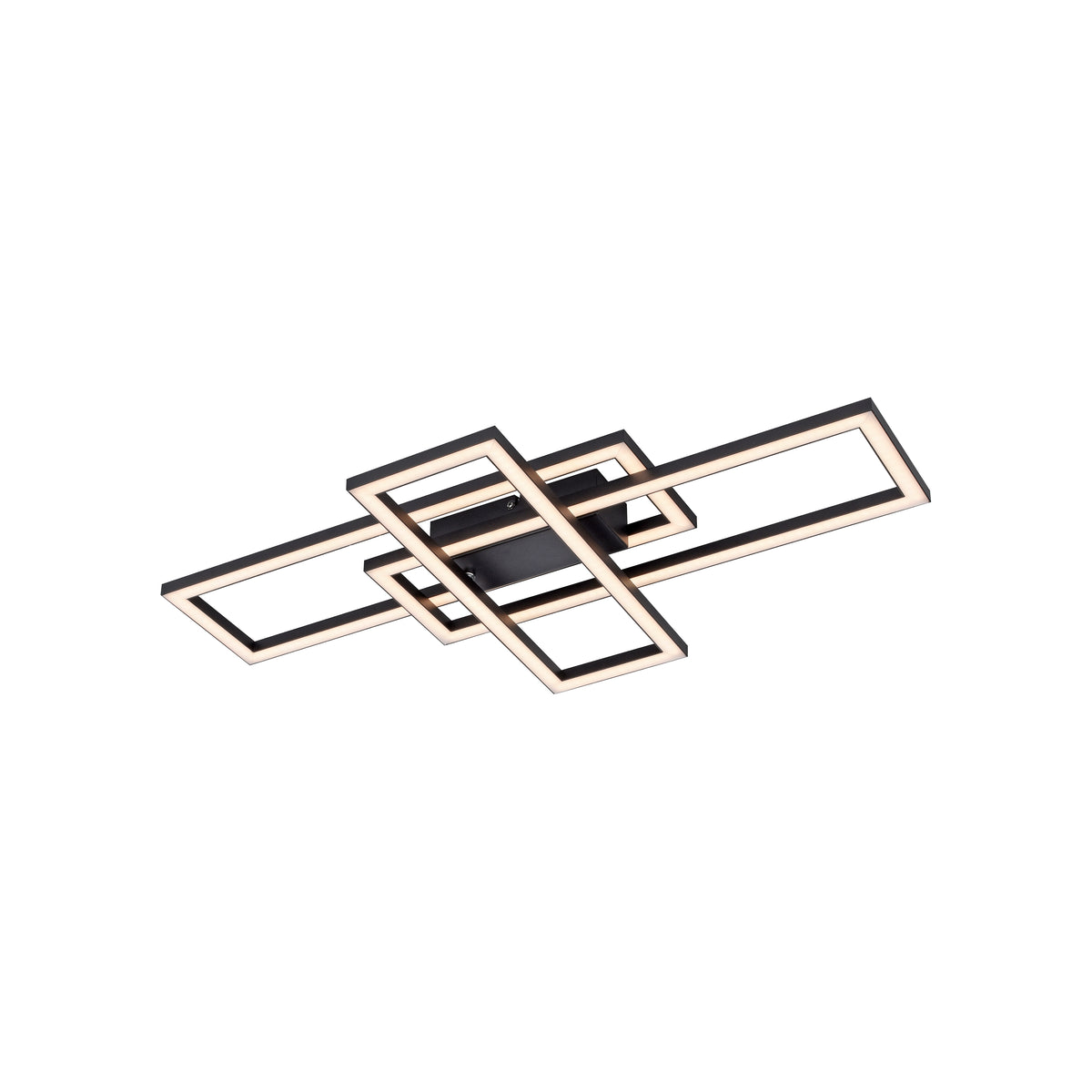 Plafonnier Iven noir, L 34,8 cm