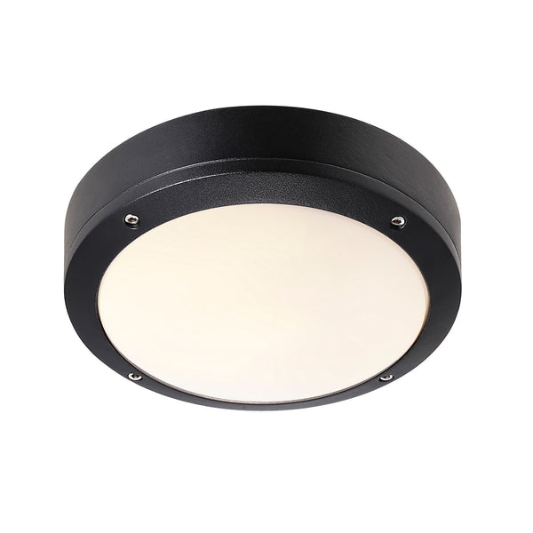 Plafonnier extérieur Desi 22 noir, IP44