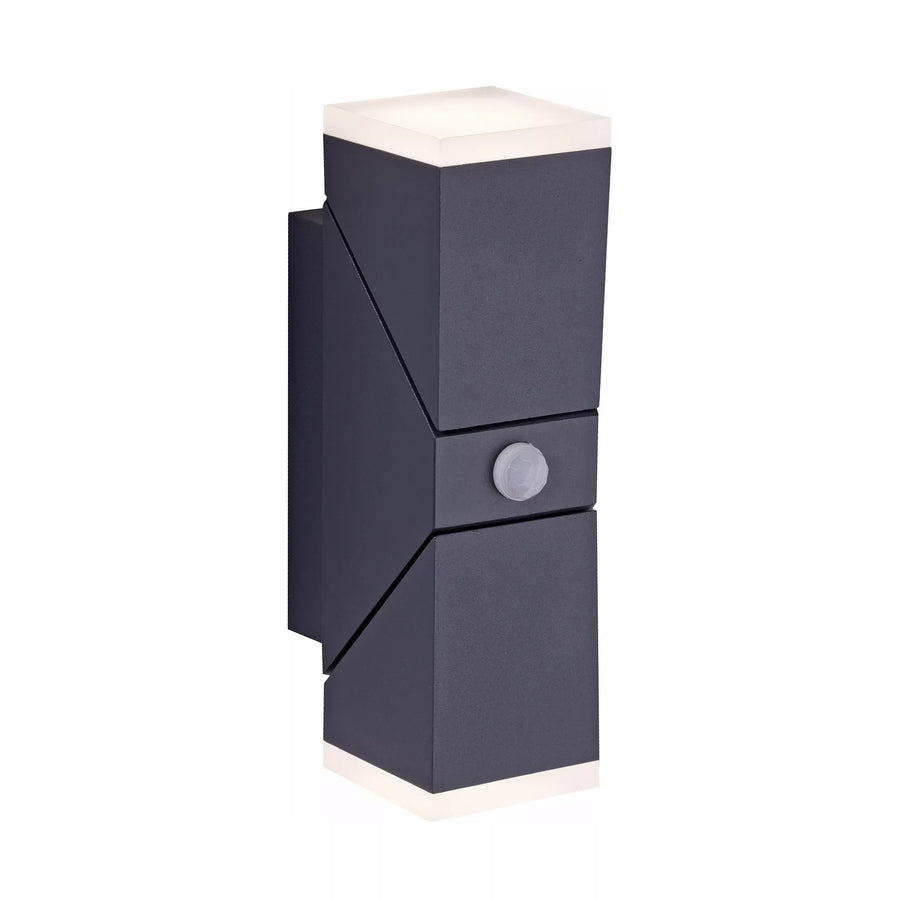 Applique murale Ryan anthracite, L 12,3 cm
