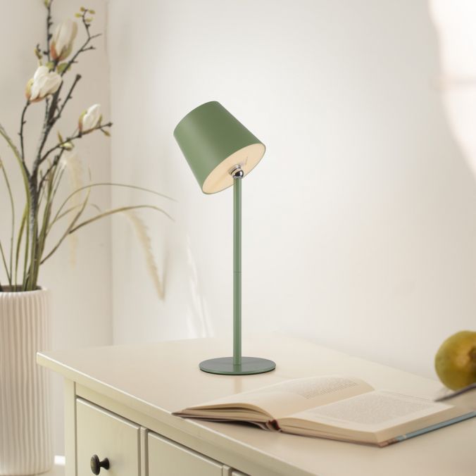 Lampe à poser Boteria verte
