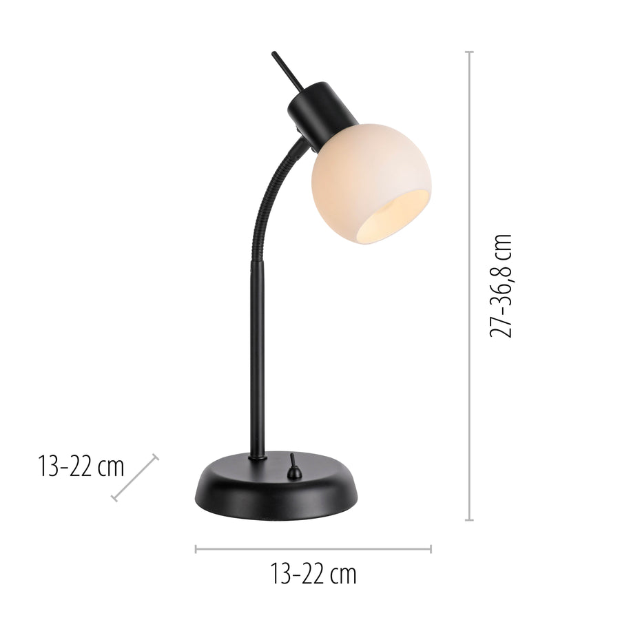 Lampe à poser Loki noire