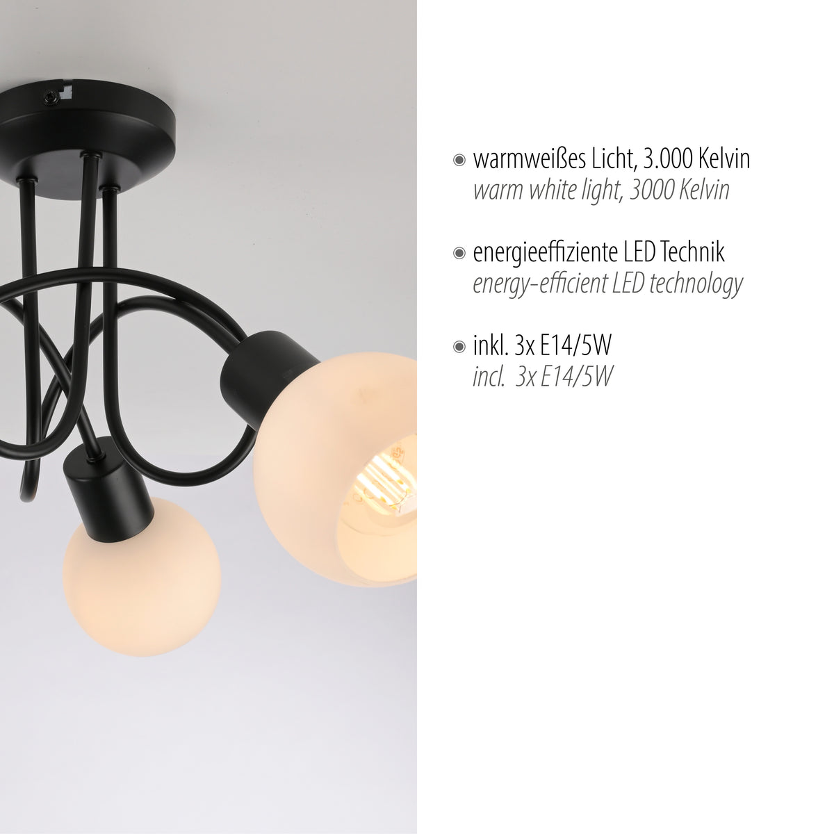 Détail rapproché d'un globe et textes sur la lumière chaude 3000 K