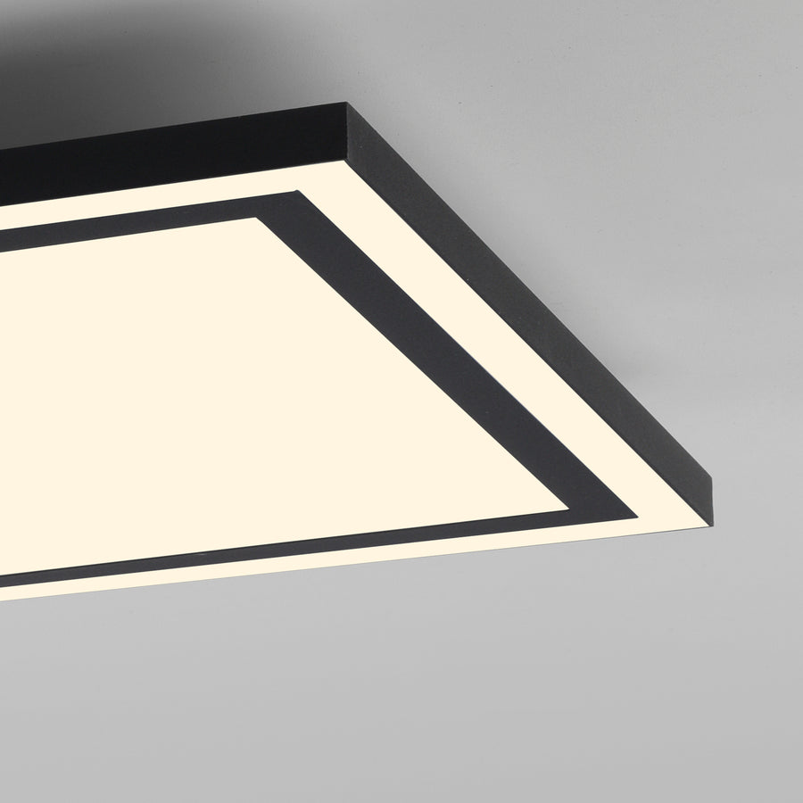 Plafonnier Edging-Smart noir, H 45 cm