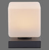 Lampe à poser Dadoa anthracite, verre