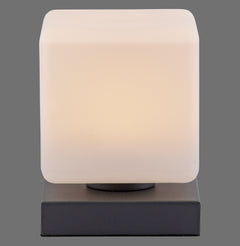 Lampe à poser Dadoa anthracite, verre