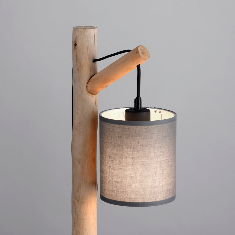 Lampe à poser Green Trib bois et beige