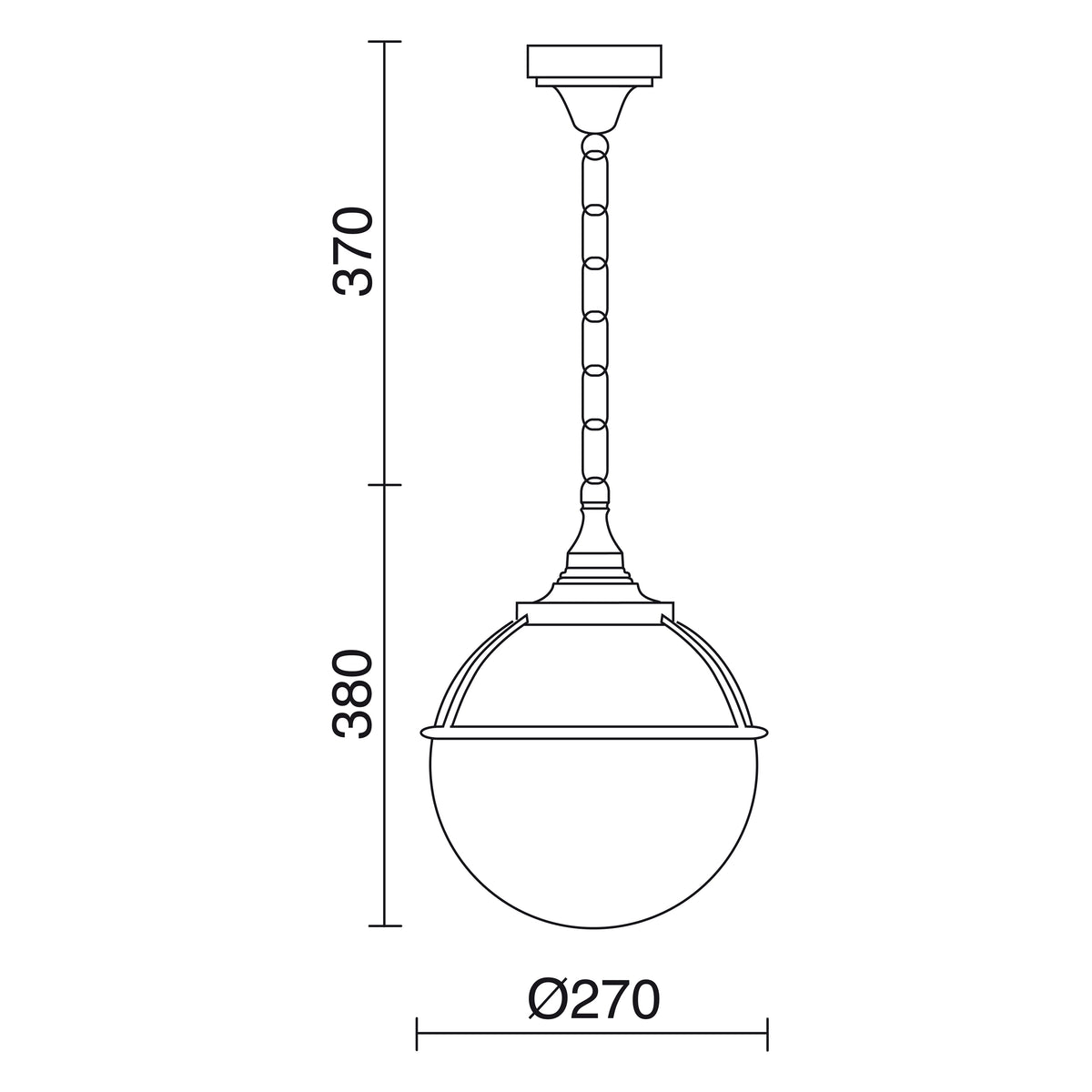Suspension extérieure Clic-clac Globo IP43
