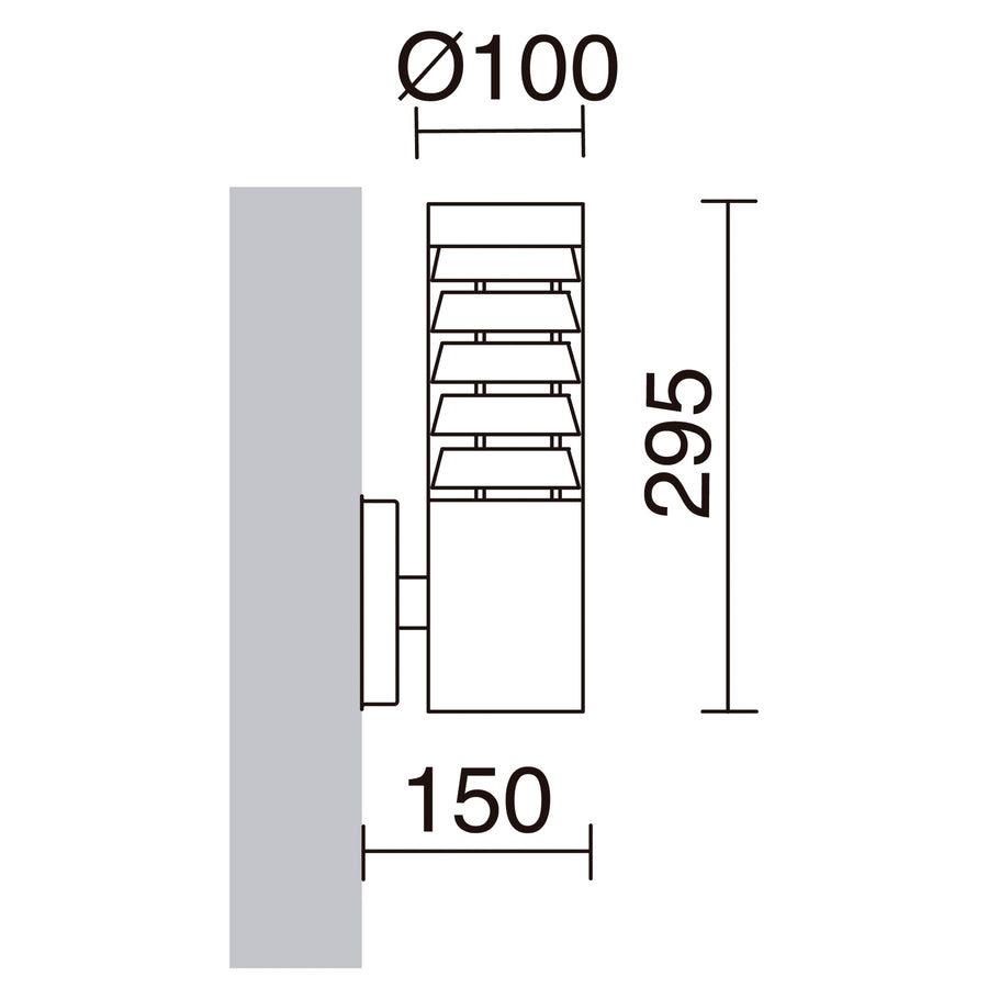 Applique extérieure Galerna IP44, acier inoxydable