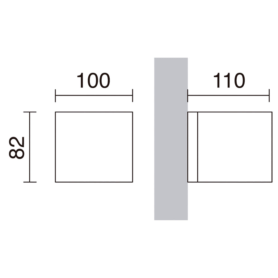 Applique extérieure Isora IP65, cuivre brun
