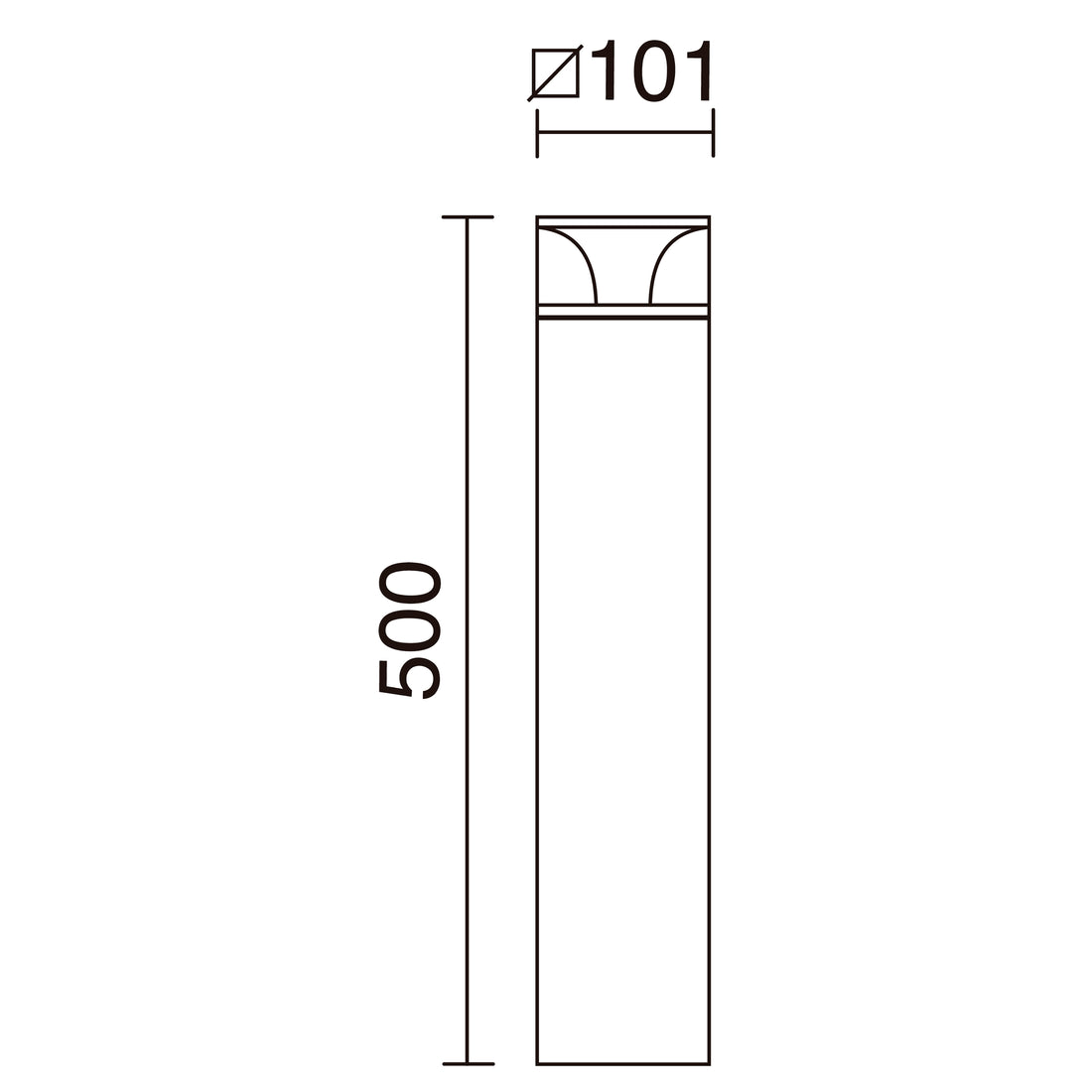 Luminaire extérieur | Odin H 50 cm