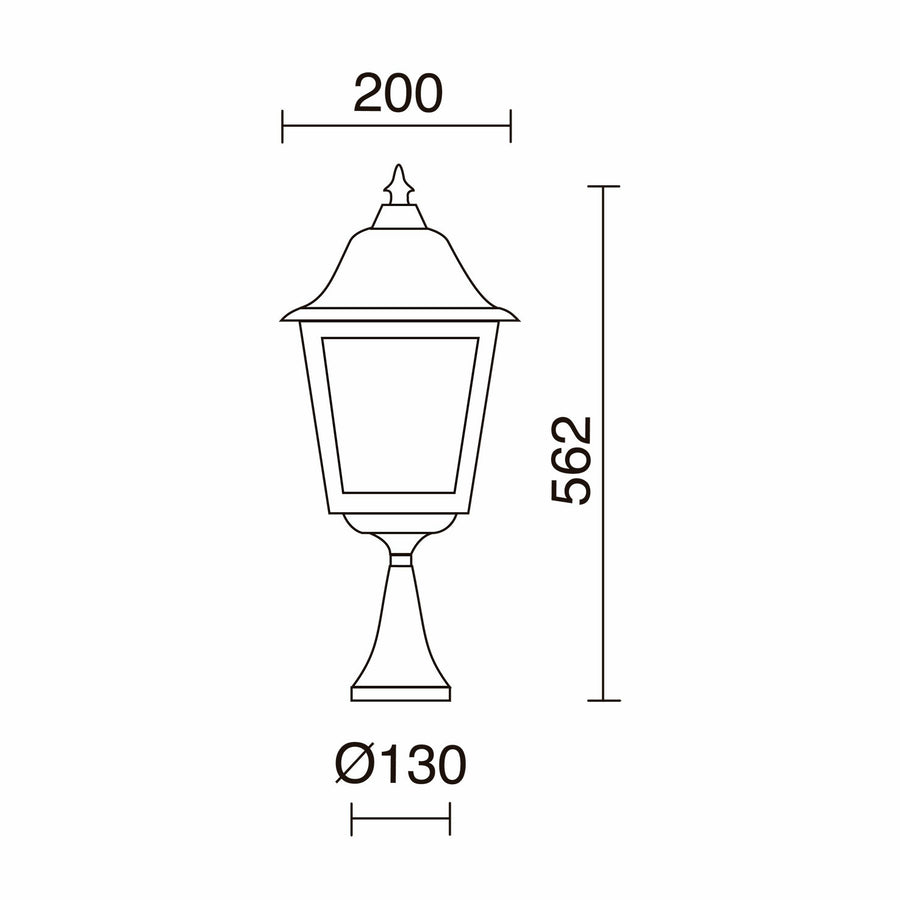 Borne extérieure ROB IP43, H 54 cm, version H
