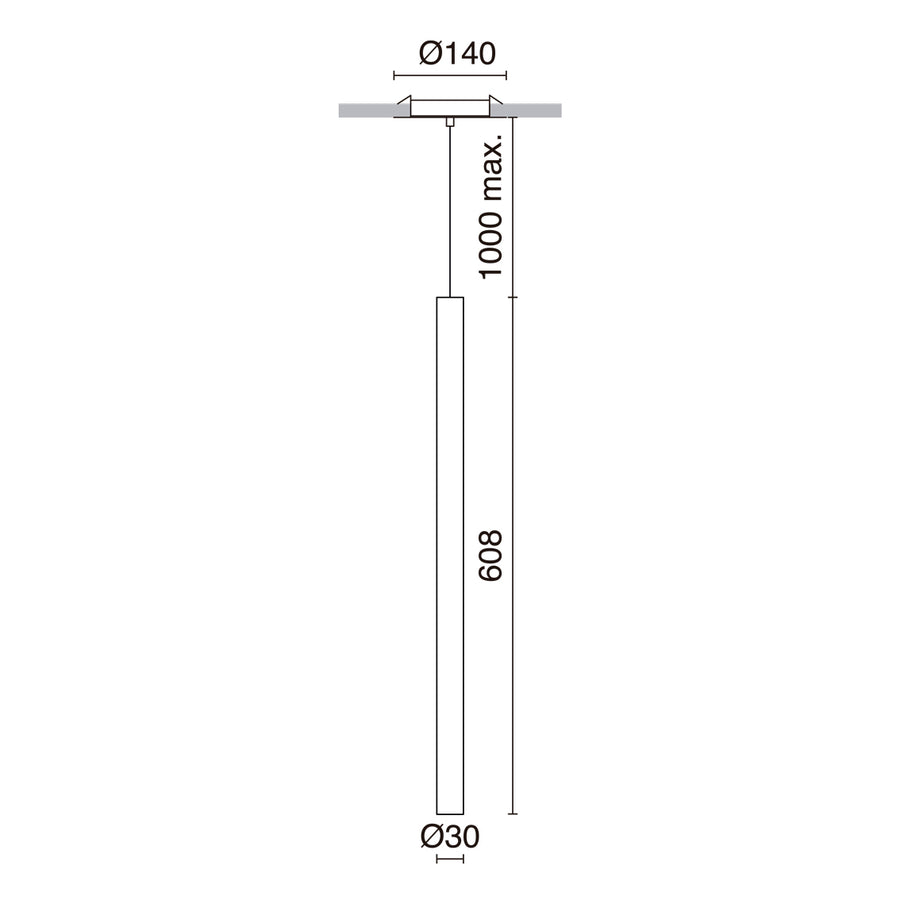 Suspension Tania, vert antique, version F