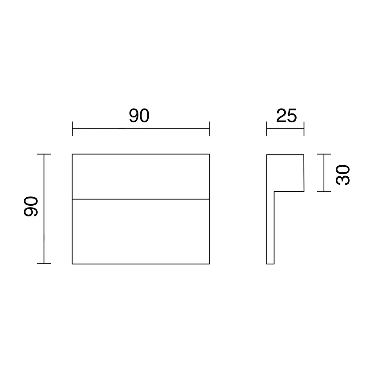 Applique extérieure Tasca IP65, anthracite, 2 W, 2700 K