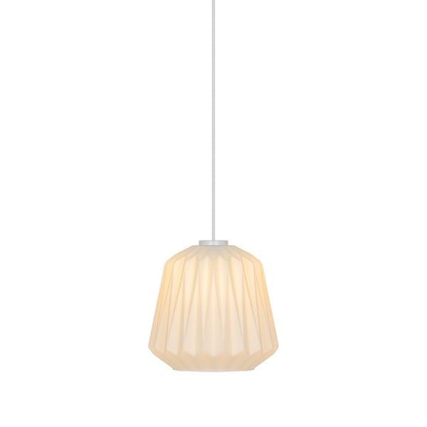 Suspension Elbie opale, verre