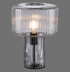 Lampe à poser Fungus fumée, verre